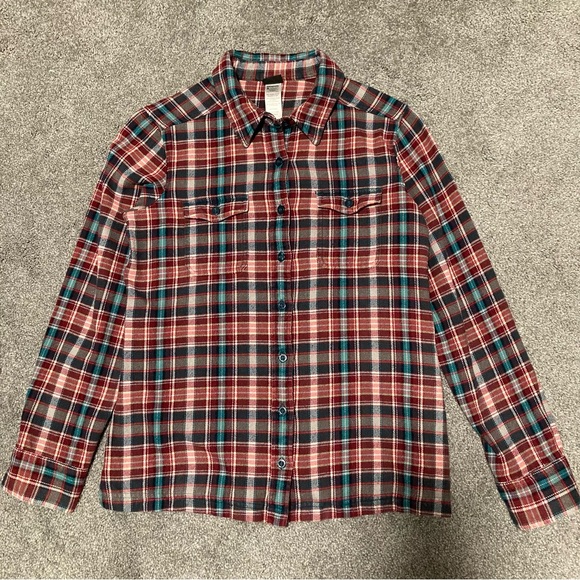 Patagonia | Tops | Patagonia Plaid Flannel Shirt Size 6 | Poshmark